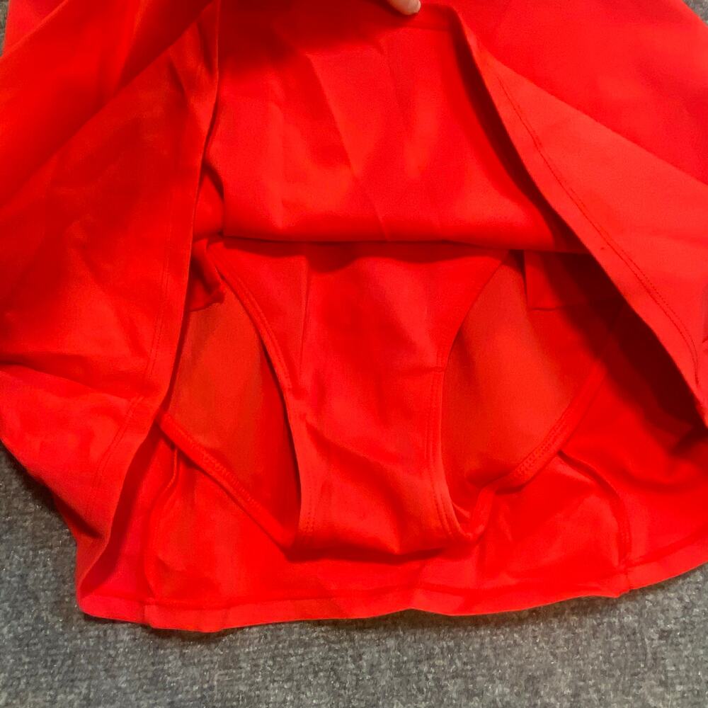 TA3 Women’s Red Square-Neck Swim Dress With Pockets 2X - Picture 9 of 10